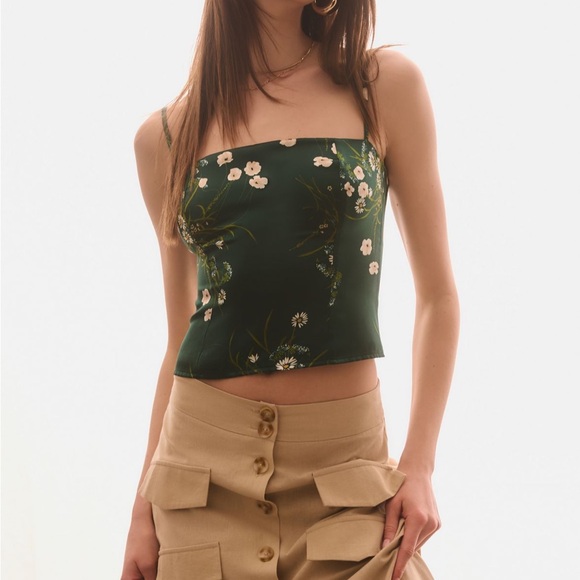 Reformation Tops - Reformation Overland Silk Top